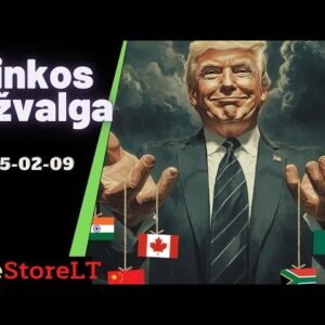 JAV akcijų rinkos savaitės apžvalga, idėjos #trump #bitcoin #pltr  #amzn  #google  #strategy  #tesla