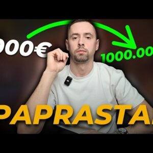 Nuo 1.000€ iki 1.000.000€ Investicijose