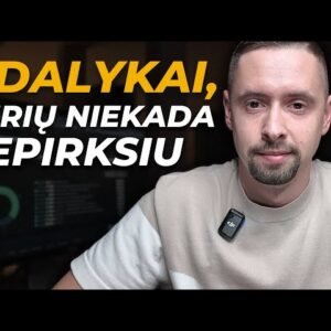 Nustojau TAI pirkti, kad turėčiau daugiau pinigų