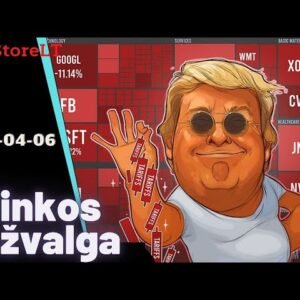 JAV akcijų rinkos savaitės apžvalga, idėjos #trump #tariffs #tsla #google #nvda #amd #uber