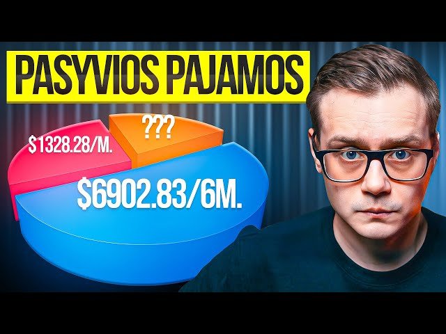 High-Yield Dividendų Portfelis (2025): 55% (ETF) vs 14% (Akcijos) | +$132/mėn. po $8582?