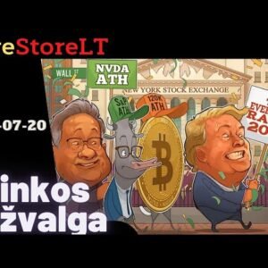 JAV akcijų rinkos savaitės apžvalga #trump #btc #nvda #eth #tsla #amd #aapl #orcl #nflx #china