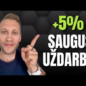 Kur aš SAUGIAI laikau PINIGUS, kad jie UŽDIRBTŲ DAUGIAU nei infliacija?