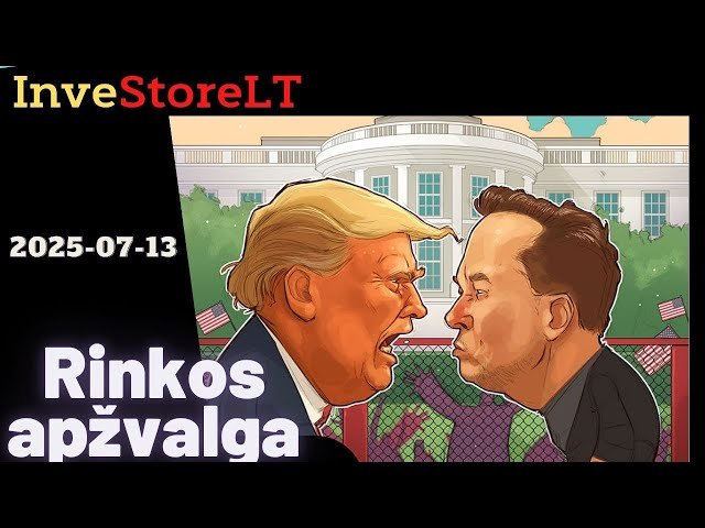 JAV akcijų rinkos savaitės apžvalga, idėjos #trump #musk #nvda #mrk #tsla #dal #aes #btc #gold