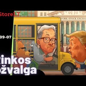 JAV akcijų rinkos savaitės apžvalga, idėjos #trump #nvda #google #avgo #trow #app #fed #gold #btc