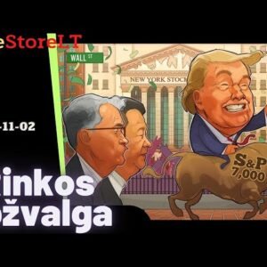 JAV akcijų rinkos savaitės apžvalga #trump #aapl #ai #china #amzn  #meta #msft #goog #adbe #ibkr