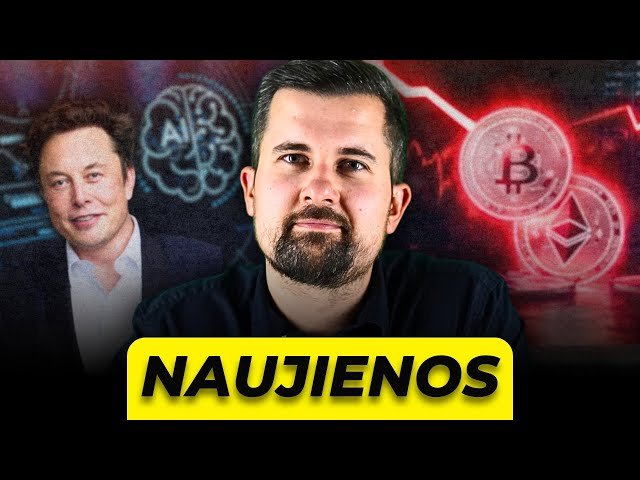 Finansų naujienos – Nukritusi BITCOIN vertė | Pasibaigusi AI euforija | TRILIJONO paketas ir kita