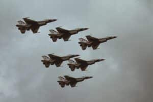 six fighter jets