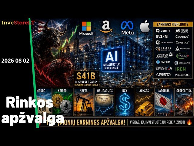 MSFT pradžiugino investuotojus, Apple nuvylė – kas vyksta rinkoje? | Savaitės apžvalga