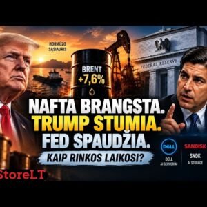 Nafta +7,6%, FED spaudžia, kodėl rinkos vis dar laikosi?