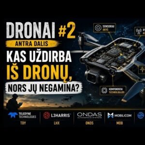 DRONŲ BUMAS | 5+1 kompanijos, kurios uždirba net negamindamos dronų