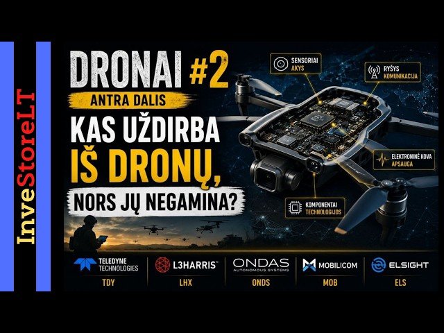 DRONŲ BUMAS | 5+1 kompanijos, kurios uždirba net negamindamos dronų