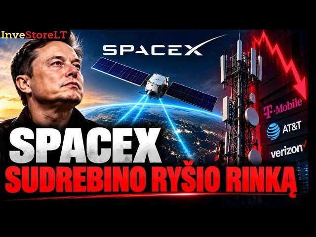 SpaceX sudrebino ryšio rinką – DI pelnai rekordiniai, bet obligacijos spaudžia